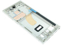 Tapa superior color crema para Samsung Galaxy S23 Ultra (S918), repuesto original.