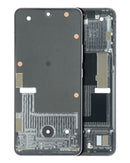 LCD-Frame ZTE Axon 30 Pro 5G negro, repuesto de pantalla A2022 para reparación de display roto.