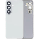 Tapa trasera blanca de vidrio para Samsung Galaxy S26 con lente de cámara, repuesto para reparación.