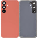 Tapa trasera con lente de cámara Samsung Galaxy S25 Plus 5G en Coral Red disponible para reparaciones en Quetzaltenango.