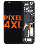 Pantalla OLED con marco para Google Pixel 4 XL (Justo Negro)