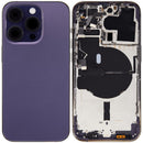 Tapa trasera para iPhone 14 Pro pre-instalada (Version EE.UU) (Sin logo) (Morado oscuro)