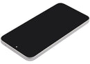 Pantalla OLED refurbished Xiaomi 15T gris con marco, lista para reparación de display y cambio de frente.