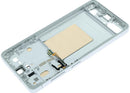 Chasis mid frame plateado "Silver Shadow" para Samsung Galaxy S26 5G (SM-S936B), repuesto de reparación.