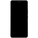 Pantalla OLED refurbished negra con marco para Xiaomi Redmi Turbo 3 y Poco F6, repuesto original.