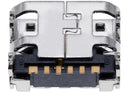 Puerto de carga USB Micro B utilizado con 06 pines y 4 puntos de anclaje, ideal para reparaciones en Quetzaltenango.