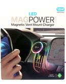 Soporte magnetico de ventilacion POMGEAR MagPower con RGB Light (15W)