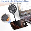 Ventilador portable POMGEAR Aero Mate negro con soporte magnético flexible para teléfono. Ideal para enfriar el móvil.