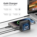 Encuentra el cargador PowerPeak Triple Port GAN con cable USB C-C Negro de 65W en Xela Quetzaltenango.