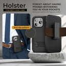 Protector de alta calidad para iPhone con clip para cinturón en color negro en Xela Quetzaltenango.
