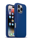 Case MagSafe de silicona azul xBase by PowerPeak para iPhone 16 Pro, accesorio duradero con SlowBack.