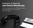 Headset inalámbrico Bluetooth Urban Sound Gear Viper 2 negro, ideal para oficina o camioneros, con almohadillas acolchadas y micrófono.