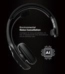 Headset inalámbrico Bluetooth Urban Sound Gear Viper 2 negro, ideal para oficina o camioneros, con almohadillas acolchadas y micrófono.
