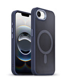 Funda protectora reforzada xBase DuoHybrid MagSafe azul marino para iPhone 16e/17e.