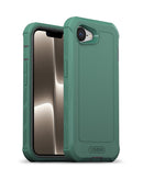 Funda protectora MagSafe verde xBase Boulder para iPhone 16/17, diseño resistente con carga inalámbrica.