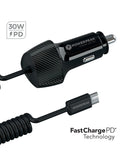 Encuentra el mejor cargador de coche enrollado PowerPeak ECONOMY PD con cable USB-C de 30W en Quetzaltenango.