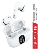 Auriculares inalámbricos Bluetooth Vibes Urban Sound Gear blancos con cancelación de ruido activa (ANC) y ambiental (ENC).