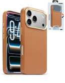 Protege tu iPhone 17 Pro Max con estilo en Xela Quetzaltenango con esta funda de cuero magsafe en color café.