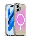 Case MagSafe xBase Sparkleline iridiscente para iPhone 17, con destellos brillantes y protección elegante.
