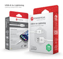 Encuentra el cable de carga PowerPeak Economy Tipo A a L en blanco de 3 pies en Xela Quetzaltenango.
