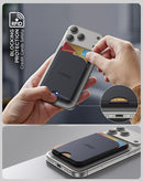 Soporte MagWallet PowerPeak xBase negro con bloqueo RFID para tarjetas y efectivo.