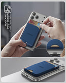 Soporte MagWallet PowerPeak azul con bloqueo RFID para tarjetas, compatible con accesorios xBase.