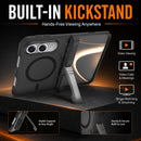 Case MagSafe PowerPeak ProTech iPhone Duo negro, elegante funda protectora con carga inalámbrica compatible para iPhone.
