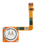 Compra en Quetzaltenango un botón de inicio con cable flex de sensor de huellas digitales para Motorola Moto G7 original en Blanco Transparente.
