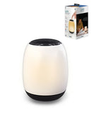 Altavoz inalámbrico con mood lamp Luna POM GEAR en color blanco disponible en Quetzaltenango.