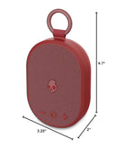 Altavoz Bluetooth Skullcandy Kilo XT rojo, portátil, con rejilla negra, listo para audio inalámbrico potente.