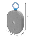 Altavoz Bluetooth Skullcandy Kilo XT gris claro, portátil, con asa, ideal para exteriores y sonido potente.