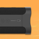 Bocina Bluetooth Skullcandy Terrain XL negra, resistente al agua, con diseño robusto para exteriores y sonido potente.