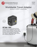 Encuentra el adaptador universal PowerPeak con puertos USB-C y USB-A en Quetzaltenango.