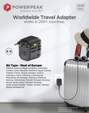 Encuentra el adaptador universal PowerPeak con puertos USB-C y USB-A en Quetzaltenango.