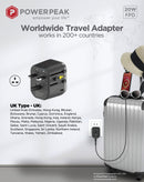 Encuentra el adaptador universal PowerPeak con puertos USB-C y USB-A en Quetzaltenango.