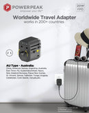 Encuentra el adaptador universal PowerPeak con puertos USB-C y USB-A en Quetzaltenango.