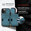 Encuentra la Funda Motive Base tipo bolso transversal con cremallera TEAL para iPhone 14 Pro Max en Quetzaltenango.