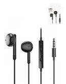 Auriculares Urban Sound Gear AUX negros, conexión 3.5mm, diseño ergonómico, sonido nítido para música y llamadas.