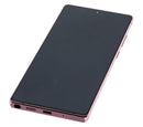 Pantalla OLED Samsung Galaxy Note 20 5G, Mystic Bronze, con frame, usada OEM Grado A, modelo SM-N981.
