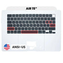 Tapa superior plateada para MacBook Air 15 A2941 con teclado ANSI US y retroiluminación.