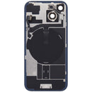 Tapa trasera con MagSafe magnet, NFC y flex de linterna para iPhone 15 (Azul) en Quetzaltenango.