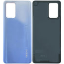 Tapa trasera de vidrio original OPPO A74 4G en color azul, sin lente de cámara, para repuesto.