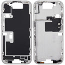 Chasis blanco titanio para iPhone 16 Pro (A3292, A3293) con botones de encendido y volumen, repuesto de reparación.