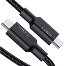 Cables AUKEY 100W Braided Nylon USB-C To C Cable (3m)(BK)
