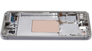 Pantalla OLED con marco para Samsung Galaxy S24 5G en color Marble Grey, repuesto para reparación de display.