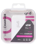 Cargador de pared Grid Induction 65W, ideal para cargar dispositivos rápida y eficientemente en Quetzaltenango.