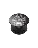 PopGrip PopSockets Star Wars Millennium Falcon de aluminio, plateado, expandido para agarre y soporte.