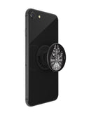 PopGrip PopSockets Star Wars Millennium Falcon de aluminio, plateado, expandido para agarre y soporte.