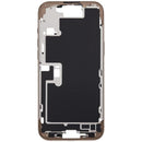Mid-frame housing para iPhone 16 Pro Max US Version color Desert Titanium, incluye botones de encendido y volumen, ideal para reparación.