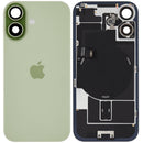 Tapa trasera de cristal verde salvia para iPhone 17 con logotipo de Apple, compatible con MagSafe y NFC, repuesto.